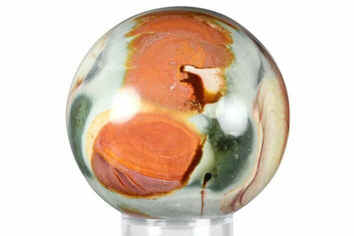 Polished Polychrome Jasper Sphere - Madagascar #376061
